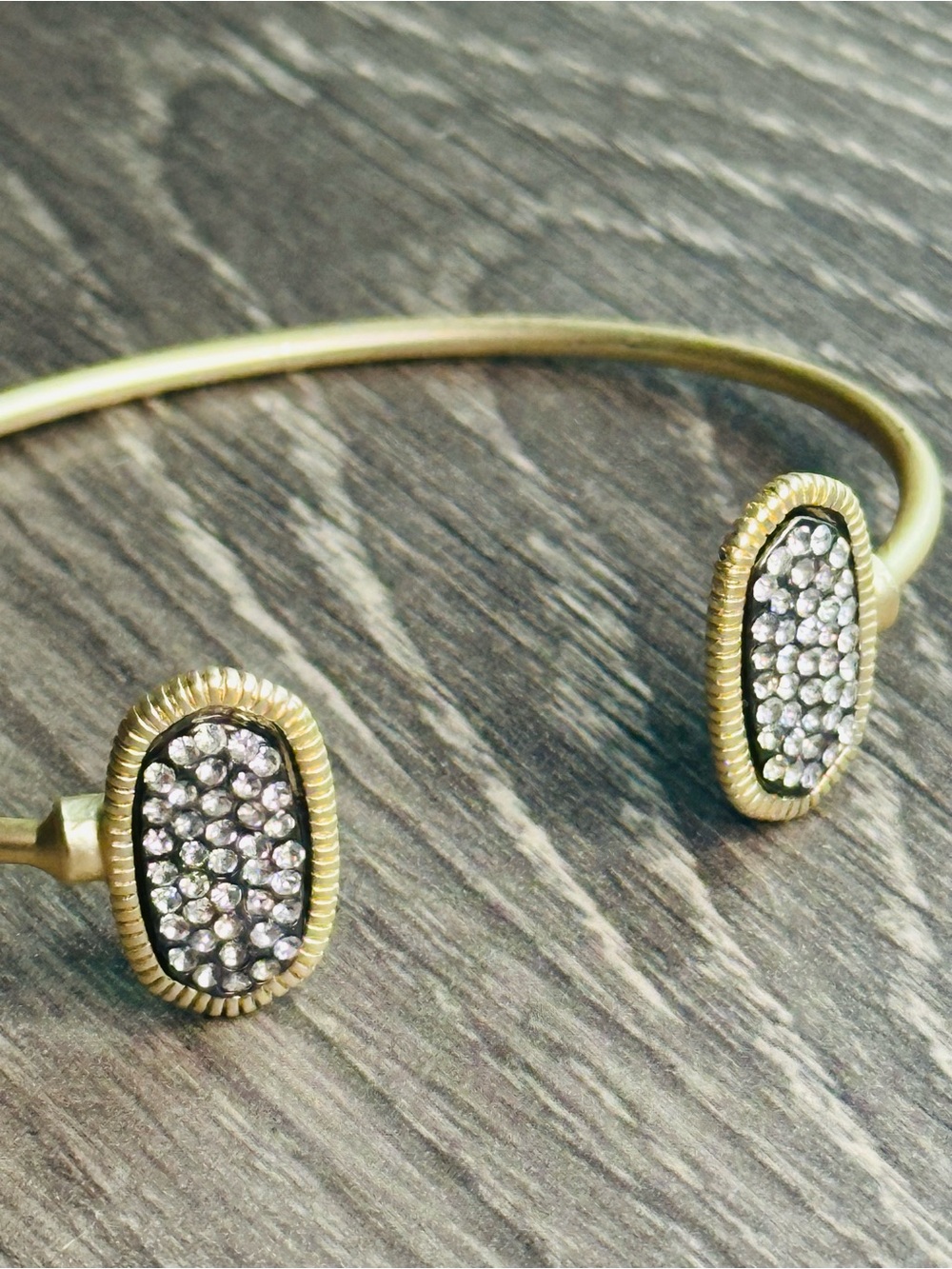 Matte Gold Open Cuff - Picture 2 of 4
